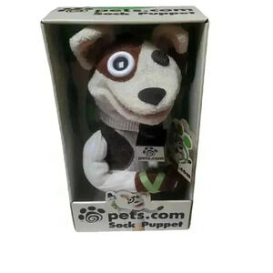 Pets.com sock puppet vintage new in package style# 09375